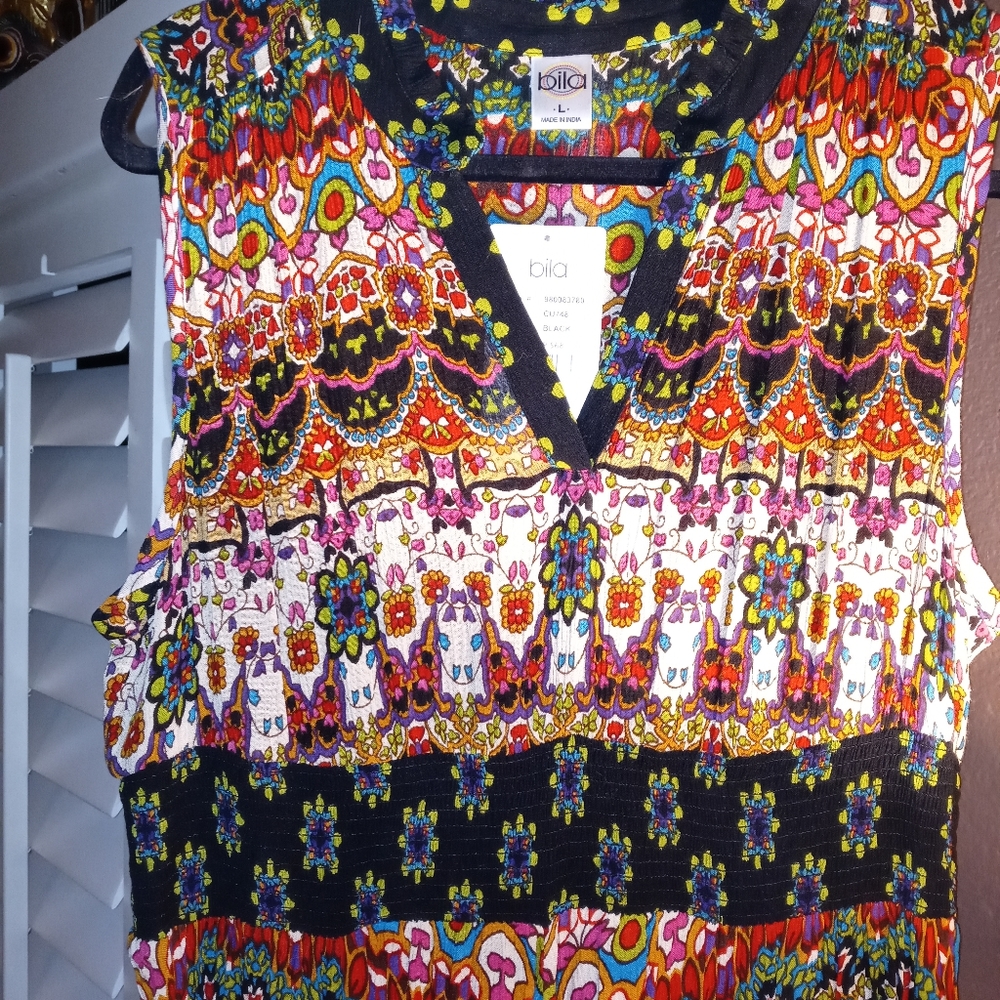 Bila Indian Block Print Dress